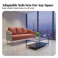 reconfigurable L-Shaped Couch Luxury Feel curved Sofa Modern design Lounge Seating for Interior Designers, Apartment Dwellers, spa, Office, Bedroom
