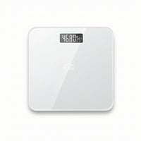 Body Weight Scale with Glass Surface Square Digital Body Weight Scale Rounded Corners Stable for Home Gym, Dorm Room