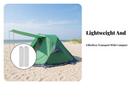 2 Pieces Tent Vestibule Pole Lightweight Aluminum Canopy Support Rod Rust-Resistant Adjustable Tarp Pole for Hikers, Campers, Backpacking, Beach