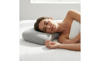 Pressure Relief Ear Hole Pillow Soft Side Sleeper Pillow Dipped Edge Contoured Cushion Rounded Corners