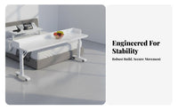 Adjustable Overbed Desk Movable with casters Overbed Laptop Cart Rolling Casters Mobile Table for Students, Bedridden Patients, Bedroom, Dorm Room