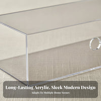 Clear Acrylic Storage Drawer Space-Saving Acrylic Makeup Drawer Easy to Clean Washroom Cabinet Organizer for Home Organizers, Adults, Desktop, Bedroom