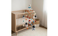 Minimalist Design Astronaut Crib Mobile Visual Stimulation Space Baby Mobile Hanging Ornament Gift Idea for Newborns, Babies, Nursery