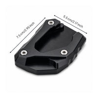 Motorcycle Side Stand Enlarger U-Shaped Opening Side Stand Extension Plate Kickstand Enlarger Plate Socket-Head Screws