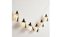 Warm Glow Ghost Lights with Witch Hats Indoor Ghost String Lights Festive Hanging Witch Hat Light Decor Spooky for Window Display, Photo Backdrop