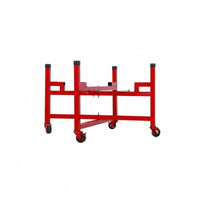 Foldable Design Folding Drum Stand Simple Assembly Metal Floor Drum Stand Anti-Slip Feet Percussion Instrument Holder Lightweight for Percussionists, Event Organizers, Stage Performances, Cultural Festivals, School Assemblies, Rehearsal Space