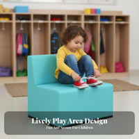 Upholstered Cubby Padded Seat Padded Seat Cushioned Cubby Rack Multi-Functional Storage children's Furniture for Kids, Kindergarten, Playroom