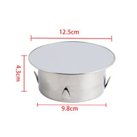 Flat Top Locking Tab Drain Cap Silver Finish Insert-Style Drain Stopper for Pipe Sealing