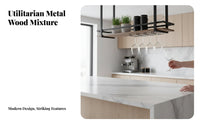 Minimalist Design Ceiling-Mounted Wine Glass Rack mechanical design Ceiling-Mounted Bar Shelf Space-Saving Stemware Holder Multi-Functional for Restaurant Owners, Homeowners, Dining Room, Pub, Cellar