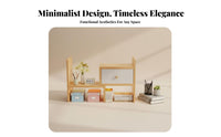 Extendable Desktop Shelf Simple Installation Adjustable Two-Piece Shelf