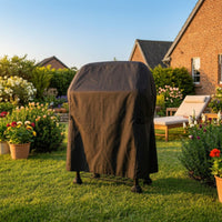 Grill Cover with Drawstring Waterproof Barbecue Cover with Handle Dustproof for Patio