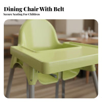 Easy to Clean Stackable Restaurant High Chair Anti-Tipping Design Stackable Baby Chair Stable Structure Toddler Feeding Seat Installation-No Assembly for Babies, Toddlers, Parents, Hotel, Cafe, Mealtime, Kitchen