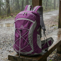 Lightweight Hiking Backpack Water-Repellent Cycling Backpack Mesh Rucksack Front Elastic Lacing