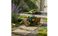 Frog Statue with Planter Outdoor Frog Planter Whimsical Ornaments for Gardeners, Patio, Balcony