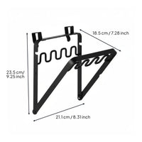 Cabinet Door Garbage Bag Rack Punch Installation over the Door Trash Bag Holder Space Saving Household Storage for Washroom