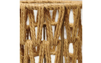 Paper Rope Lampshade Handwoven Woven Lampshade Handmade Lamp Shade with Paper Rope for Guest Rooms, Cafes