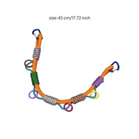 Handmade Woven Lanyard with Metal Clips Lightweight Paracord Lanyard Rugged Accessory Long-Lasting for Backpackers, Backpacks, Outdoor Gear
