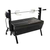 Briquette-Fueled Barbecue Grill Vented Portable Rotisserie Barbecue Painted Finish Rotisserie Grill