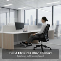 Non-Slip Ergonomic Foot oscillator Massage Texture Rocking Footrest with Massager Easy to Assemble Footstool two-modeUse for Home Workers, Students, video game enthusiasts, Study Room, Gaming Setup