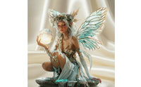 Fairy Holding Glowing Sphere Statue Stable Base Fairy Desktop Standee Elf Desktop Decoration Clean-Cut Edges 2D Flat Acrylic