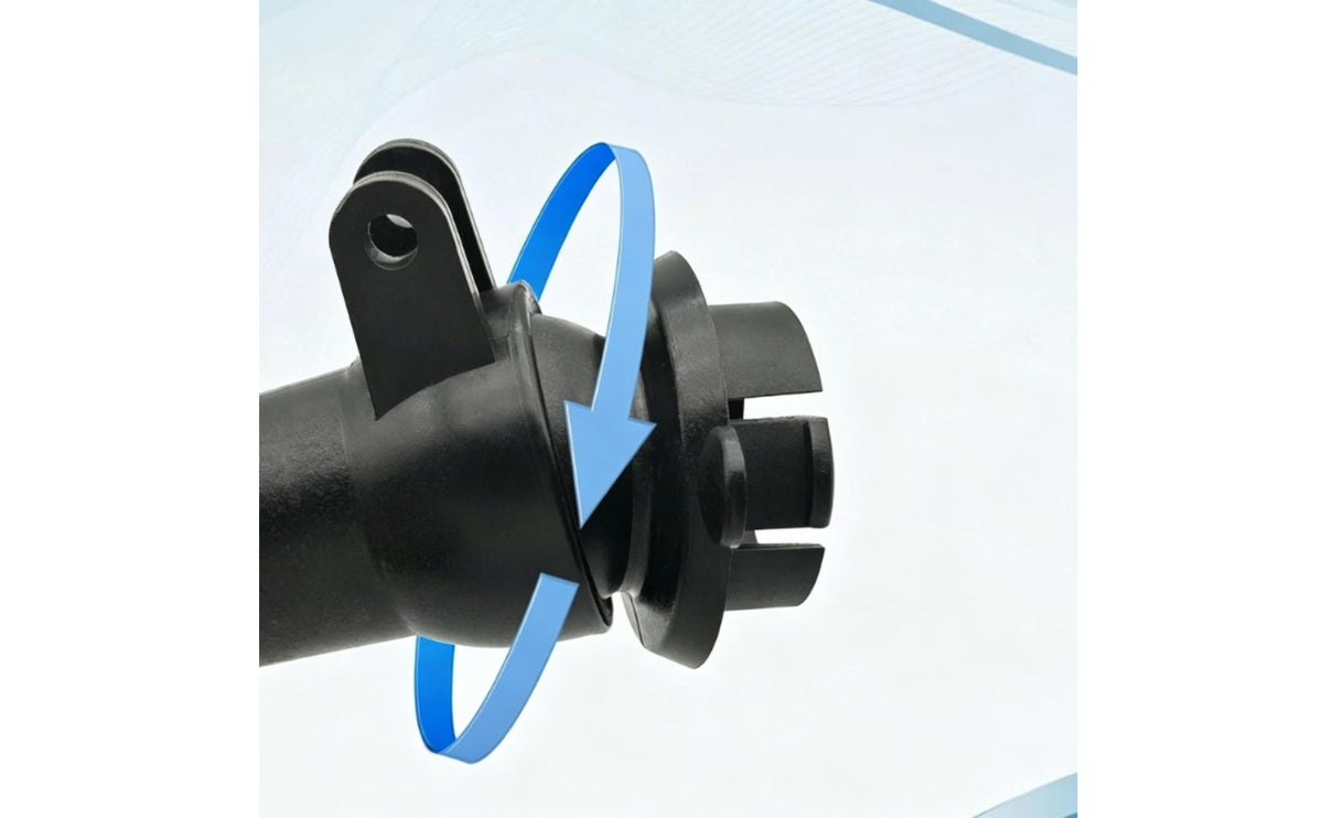 Flanged Base Pool Cleaner Swivel Assembly Mounting Tabs Pool Cleaner Swivel Kit Cylindrical Opening Black