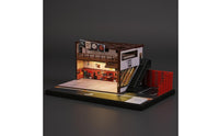 Warehouse Repair Shop Miniature Dark Foundation Miniature Garage Diorama Detailed Finish Freestanding Display Base