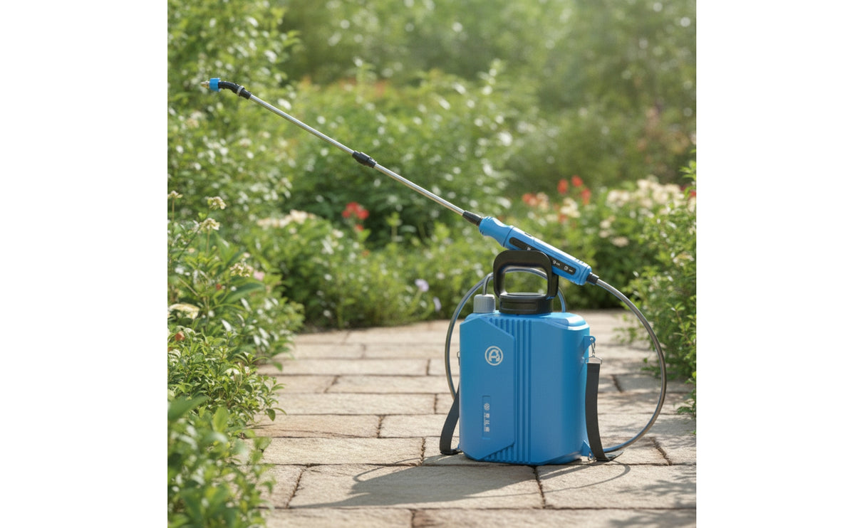 Powered Backpack Sprayer Rechargeable Backpack Sprayer with Telescopic Rod Cordless for Gardeners, Homeowners, Garden, Yard, Car Washing