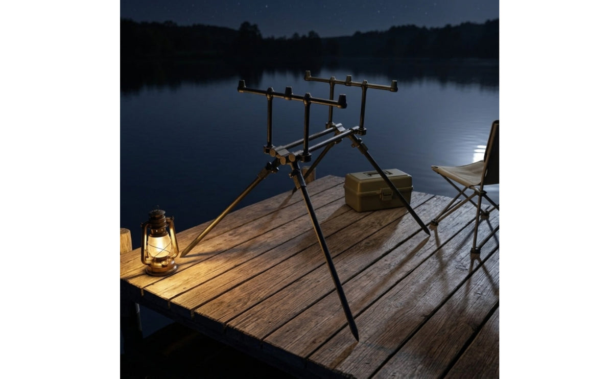 Fishing Rod Stand Adjustable Fishing Rod Stand Foldable for Anglers, Carp Fishermen
