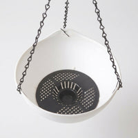 Plant Pots and Hanging Basket for Outdoor Plants, Round Injection Molding Planters Outdoor with Metal Chain, Lazy Hanging Plant, 30*17cm Size
