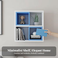 configurable Storage Cube Modern Minimalist Wall Shelf Space Saving Easy to Install for Students