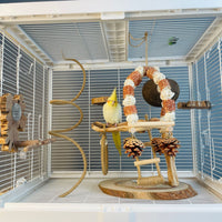 Wooden Parrot Climbing Ladder Toy for Beak and Claw Care