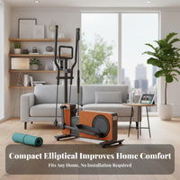Elliptical Silent Home Elliptical Machine Low Impact Compact Cross for Beginners, Apartment