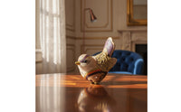 Bohemian Tabletop Bird Figurine Ornate Bird Figurine Textured Decor Hand-Finished for Entryway Console