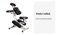 High-Density Foam Padding Foldable Chair Long-Lasting Leather Upholstery Adjustable Chair Heavy Duty Professional Furniture Lightweight for Mobile Therapists, Estheticians, Clients, Beauty Salon, Events, Home, Office