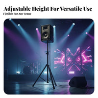 Speaker Tripod Stand Non-Slip Feet Tripod Speaker Stand Foldable Design Sound Equipment Holder for DJs, Artists, Studio, Home Theater