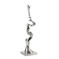 Abstract Sculpture Reflective Tabletop Ornament Minimalist Statue for Austerity Appreciators