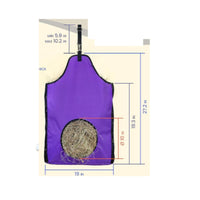 Hanging Hay Net Mesh Perforated Hay Feeder Bag Large Capacity for Barn
