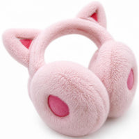 Women's Plush Cat Paw Earmuffs, Warm Windproof Ear Covers for Winter
