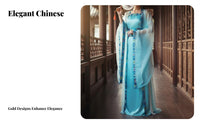 3 Pieces Folklore Ological Character Outfit Wide Sleeves Stage Performance Costume Ancient Chinese Fairy Costume Flowing Design