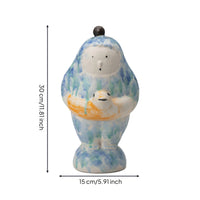 monster Figurine Hand Painted Ceramic Figurine Decorative Figurines for Living Room