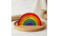 High Clarity Acrylic Stacking Blocks Child-Led Rainbow Stacking Toy Gift Idea for Preschool, Playroom, Classroom