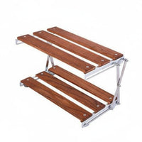 Foldable Camping Shelf Multifunctional Portable Storage Rack Heavy Duty Portable Outdoor Organizer for Desktop