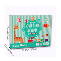 Interactive Sticker Book with Hook-and-Loop Educational Reusable Sticker Book Circular Binding-Bound Creative for Classroom