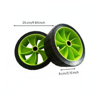 2 Pieces Kayak Trailer Wheels Puncture-Resistant Solid PU Beach Wheels