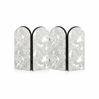 Gold and Silver Colors Acrylic Folding Screen Foldable Design Mini Folding Screen Compact Size Desktop Privacy Divider