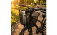 Reinforced Rim Children's Bike Basket Painted Finish Kids Cycle Basket