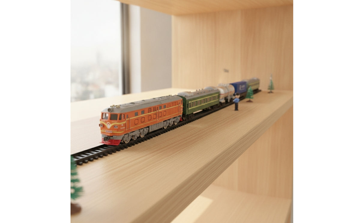 Detailed Model Train Set Realistic Electric Train Toy Child-Friendly Long-Lasting for Collectors, Kids