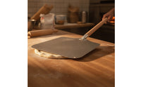 Pizza Peel with Wooden Handle Easy to Clean Aluminum Pizza paddleResistant for Home Cooks