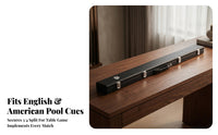 Metal Latches Billiard Cue Case Hinged Lid Hard Cue Case Fitted Handle Sports Gear Lined Interior