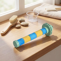 Ceramic Bird Perch for Grinding, Frosted Surface for Nail and Beak Trimming, Clamp-on Small Bird Perch for Budgie, Cockatiel, and Parrot